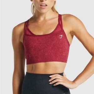 Gymshark Adapt Fleck Sports Bra Red